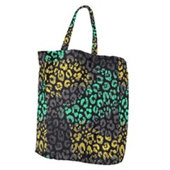 Abstract Geometric Seamless Pattern With Animal Print Giant Grocery Tote by Amaryn4rt