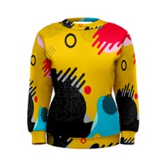 Abstract Colorful Pattern Shape Design Background Women s Sweatshirt by Amaryn4rt