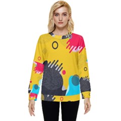 Abstract Colorful Pattern Shape Design Background Hidden Pocket Sweatshirt by Amaryn4rt