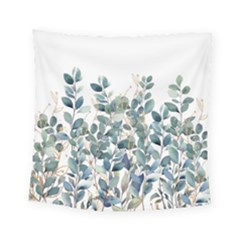 Green And Gold Eucalyptus Leaf Square Tapestry (small) by Jack14