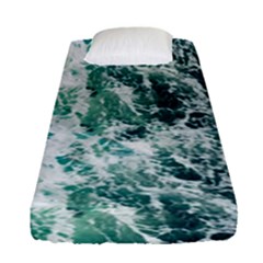 Blue Ocean Waves Fitted Sheet (single Size) by Jack14