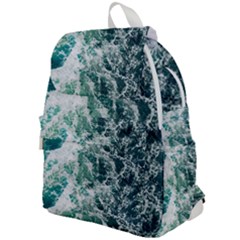 Blue Ocean Waves Top Flap Backpack by Jack14