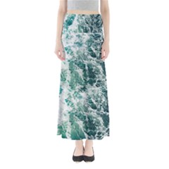 Blue Ocean Waves Full Length Maxi Skirt by Jack14