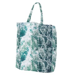 Blue Ocean Waves Giant Grocery Tote by Jack14