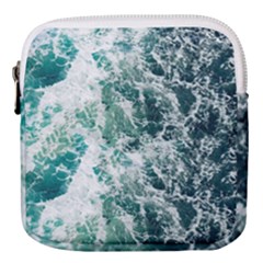 Blue Ocean Waves Mini Square Pouch by Jack14