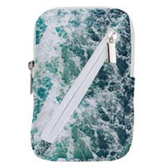 Blue Ocean Waves Belt Pouch Bag (small) by Jack14