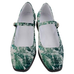 Blue Ocean Waves Women s Mary Jane Shoes by Jack14