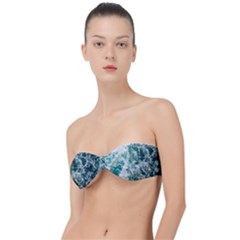 Blue Ocean Waves Classic Bandeau Bikini Top  by Jack14
