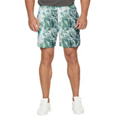 Blue Ocean Waves Men s Runner Shorts by Jack14