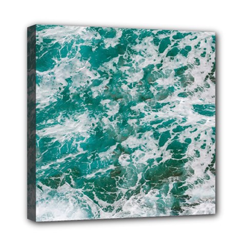 Blue Ocean Waves 2 Mini Canvas 8  X 8  (stretched) by Jack14