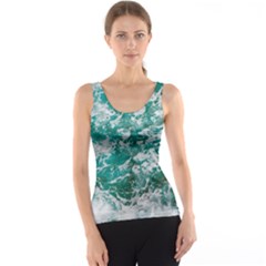 Blue Ocean Waves 2 Women s Basic Tank Top by Jack14