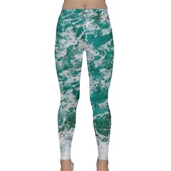 Blue Ocean Waves 2 Classic Yoga Leggings