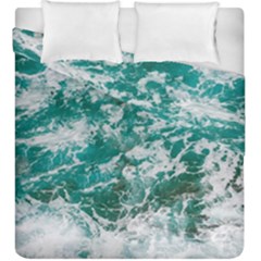 Blue Ocean Waves 2 Duvet Cover Double Side (king Size) by Jack14