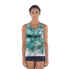 Blue Ocean Waves 2 Sport Tank Top  by Jack14