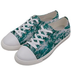 Blue Ocean Waves 2 Men s Low Top Canvas Sneakers by Jack14