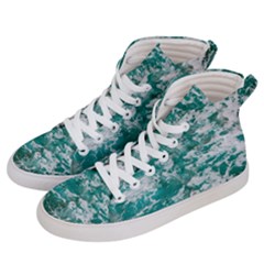 Blue Ocean Waves 2 Men s Hi-top Skate Sneakers by Jack14