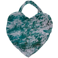 Blue Ocean Waves 2 Giant Heart Shaped Tote by Jack14