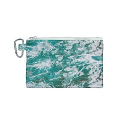 Blue Ocean Waves 2 Canvas Cosmetic Bag (small) by Jack14