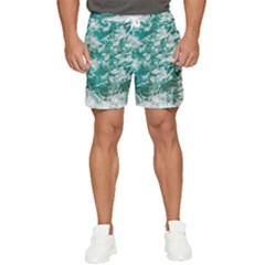 Blue Ocean Waves 2 Men s Runner Shorts by Jack14