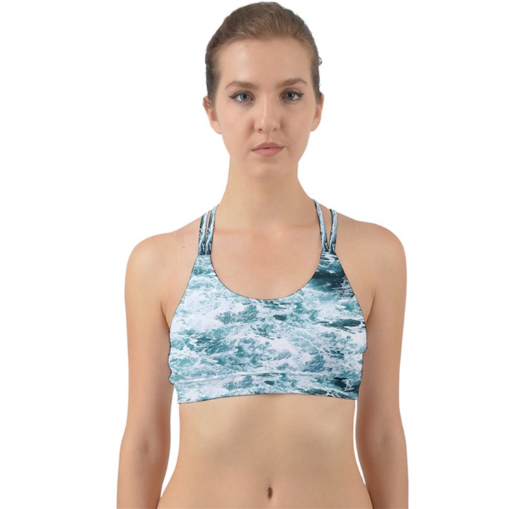 Ocean Wave Back Web Sports Bra