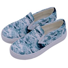 Ocean Wave Kids  Canvas Slip Ons by Jack14