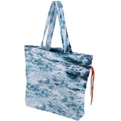 Ocean Wave Drawstring Tote Bag by Jack14