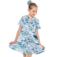 Ocean Wave Kids  Short Sleeve Shirt Dress by Jack14