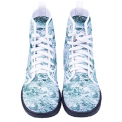 Ocean Wave Women s High-top Canvas Sneakers by Jack14