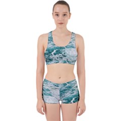 Blue Crashing Ocean Wave Work It Out Gym Set