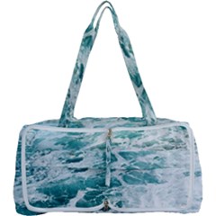 Blue Crashing Ocean Wave Multi Function Bag by Jack14