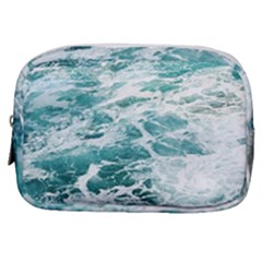 Blue Crashing Ocean Wave Make Up Pouch (small) by Jack14