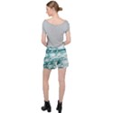 Blue Crashing Ocean Wave Women s Ripstop Shorts View2