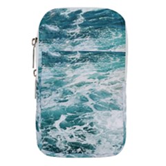 Blue Crashing Ocean Wave Waist Pouch (small) by Jack14