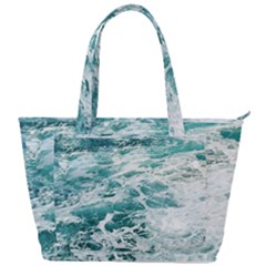 Blue Crashing Ocean Wave Back Pocket Shoulder Bag 