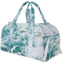 Blue Crashing Ocean Wave Burner Gym Duffel Bag View1