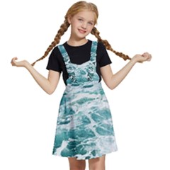 Blue Crashing Ocean Wave Kids  Apron Dress