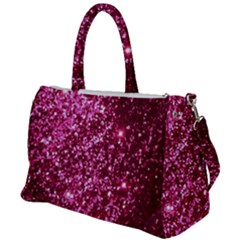 Pink Glitter Duffel Travel Bag by Amaryn4rt