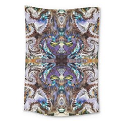  Violet Symmetry Large Tapestry