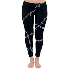 Stitched Inverted  Classic Winter Leggings by Catofmosttrades