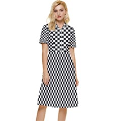 Space Patterns Button Top Knee Length Dress by Amaryn4rt