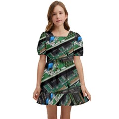 Computer Ram Tech - Kids  Short Sleeve Dolly Dress by Amaryn4rt