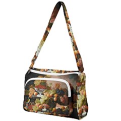 Abundance Of Fruit Severin Roesen Front Pocket Crossbody Bag