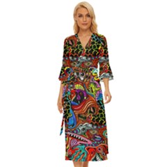 Vector Art Pattern - Midsummer Wrap Dress