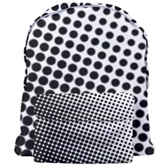Background-wallpaper-texture-lines Dot Dots Black White Giant Full Print Backpack by Amaryn4rt