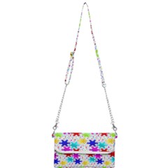 Snowflake Pattern Repeated Mini Crossbody Handbag by Amaryn4rt