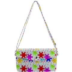 Snowflake Pattern Repeated Removable Strap Clutch Bag by Amaryn4rt