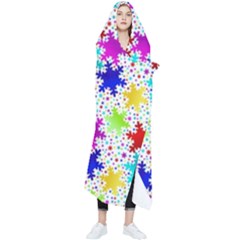 Snowflake Pattern Repeated Wearable Blanket by Amaryn4rt