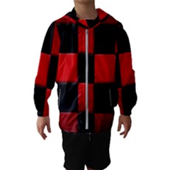 Black And Red Backgrounds- Kids  Hooded Windbreaker by Amaryn4rt