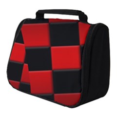 Black And Red Backgrounds- Full Print Travel Pouch (small)