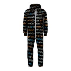 Close Up Code Coding Computer Hooded Jumpsuit (kids)